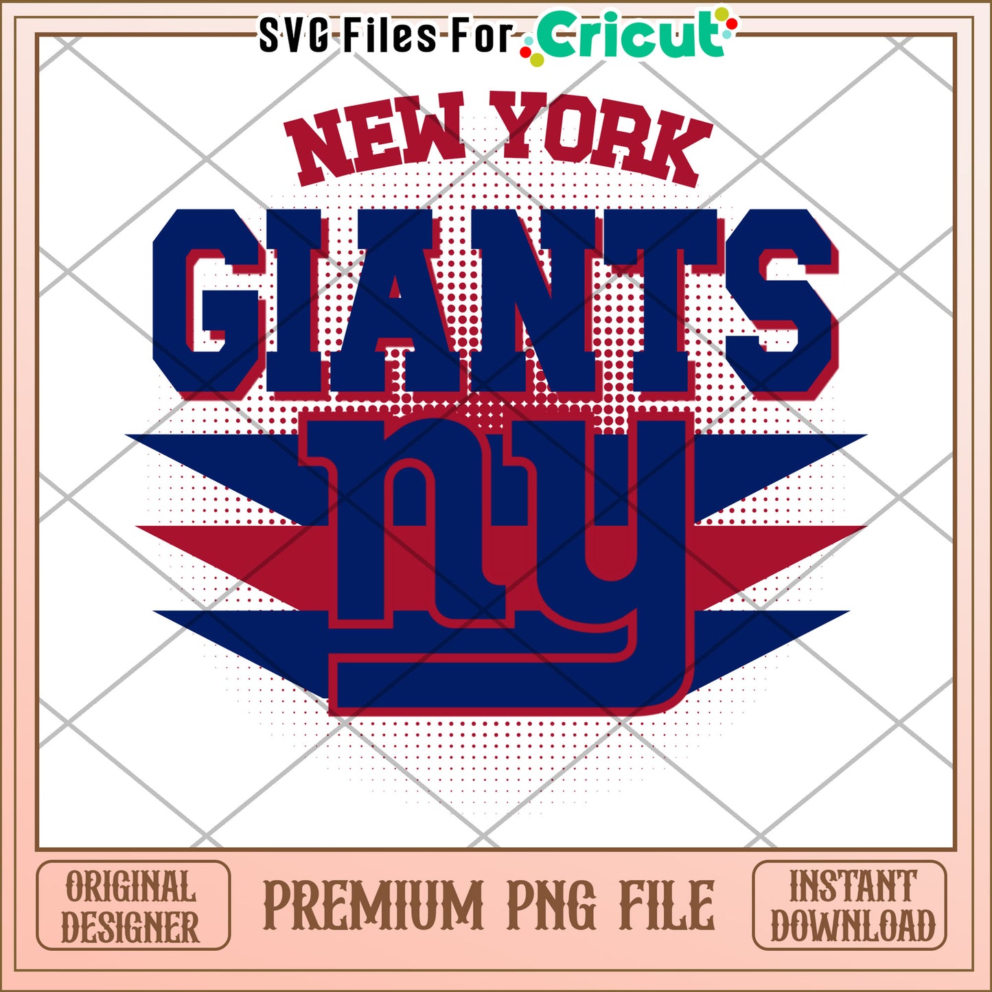 New York Giants logo PNG file for download, perfect for Cricut projects