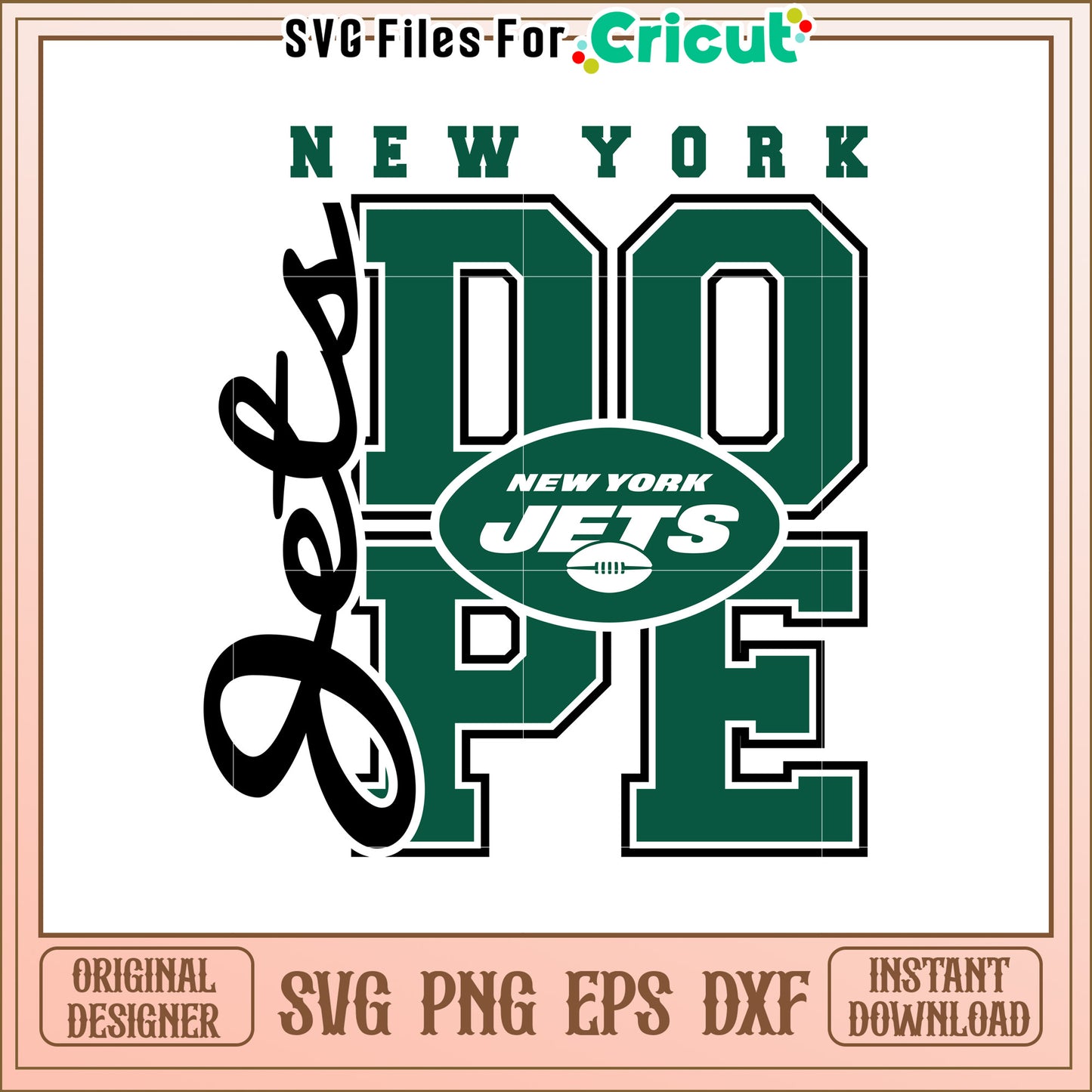 New York Jets SVG Design for Football Fans Gift