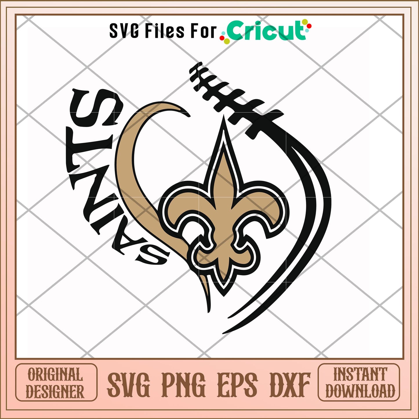 New Orleans Saints logo team svg, Saints svg, new nfl svg