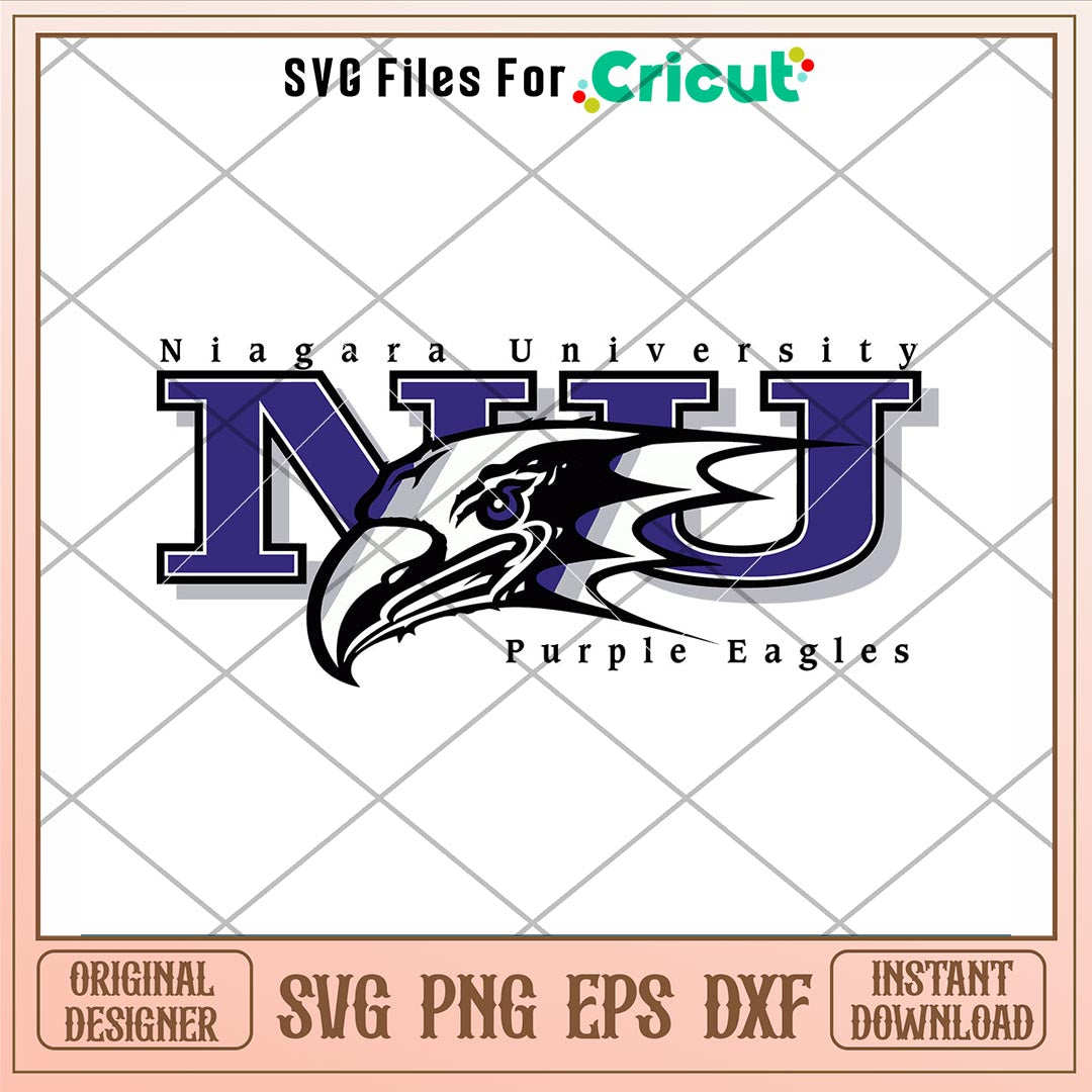 Niagara Purple Eagles Logo Svg, Niagara Purple Eagles Svg, NCAA Svg