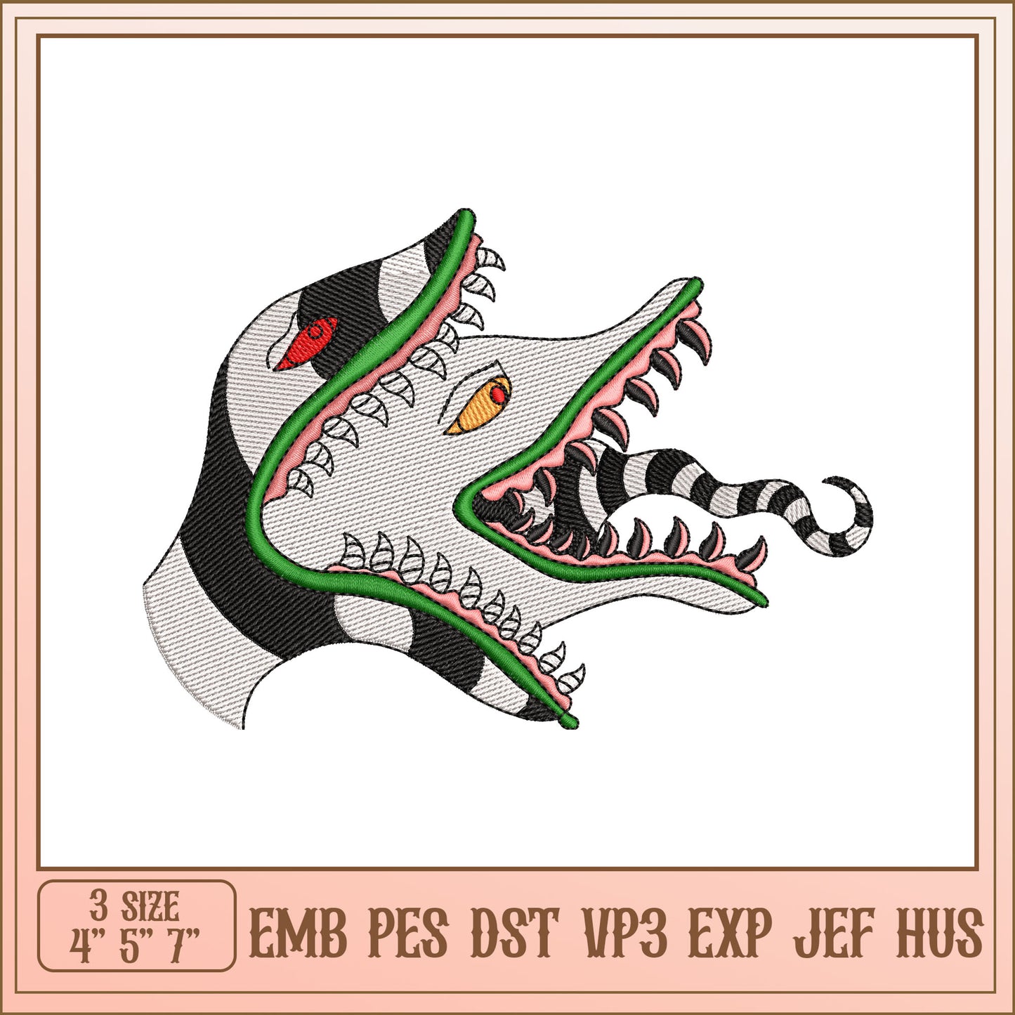 Nightmare Before Christmas Embroidery Design