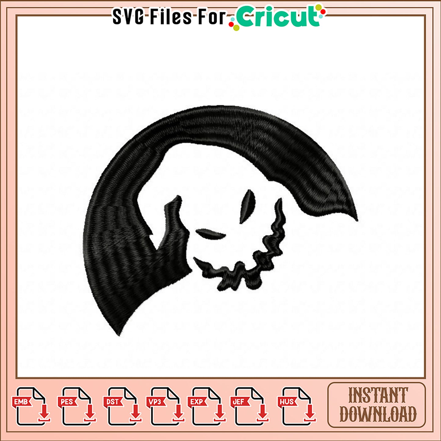 Nightmare Before Christmas Embroidery Design