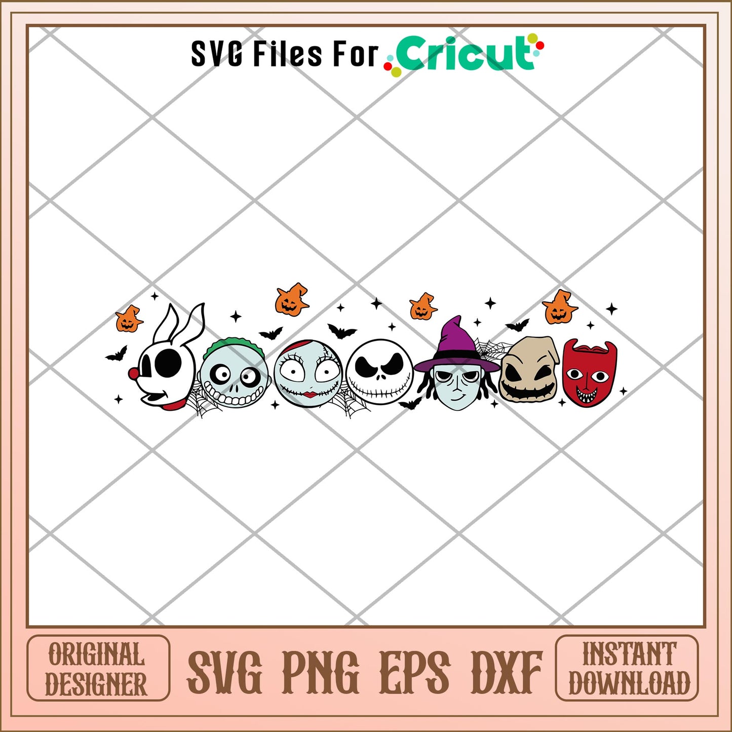 Nightmare Before Christmas head svg, Nightmare Before Christmas svg, digital download