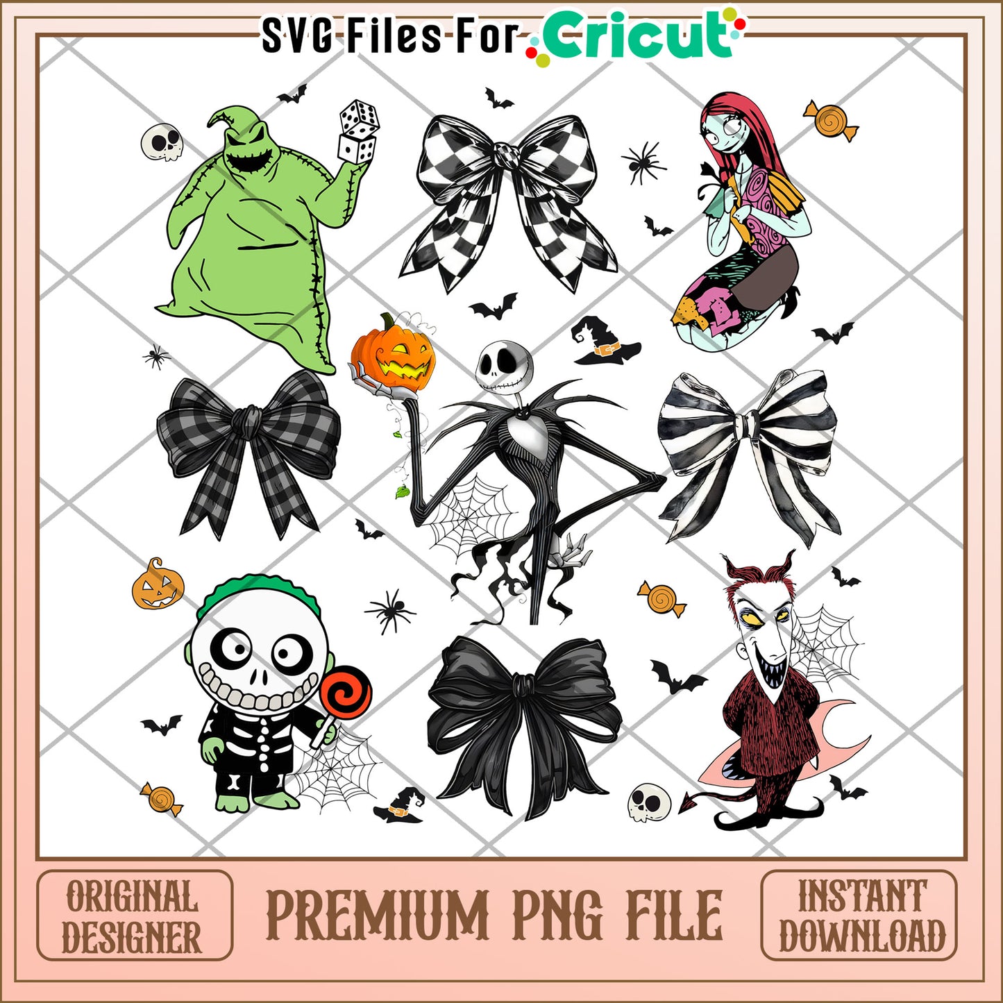 Nightmare before christmas png, halloween cartoon png, halloween nightmare png