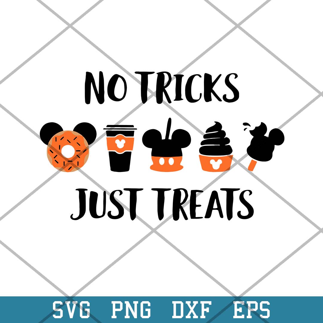 No Trick Just Treats Halloween Svg, Halloween Svg-Svgfilesforcricut
