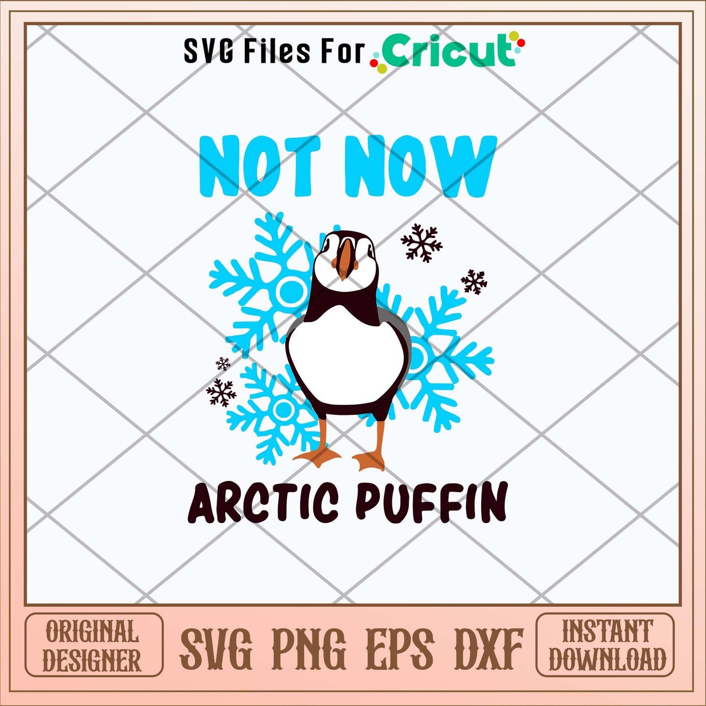 Not Now Arctic Puffin Buddy Svg, Png Dxf Eps File-Svgfilesforcricut