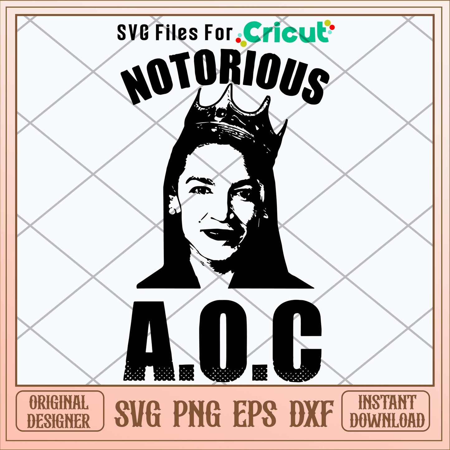 Notorious Aoc Svg, Alexandria Ocasio Cortez Svg-Svgfilesforcricut