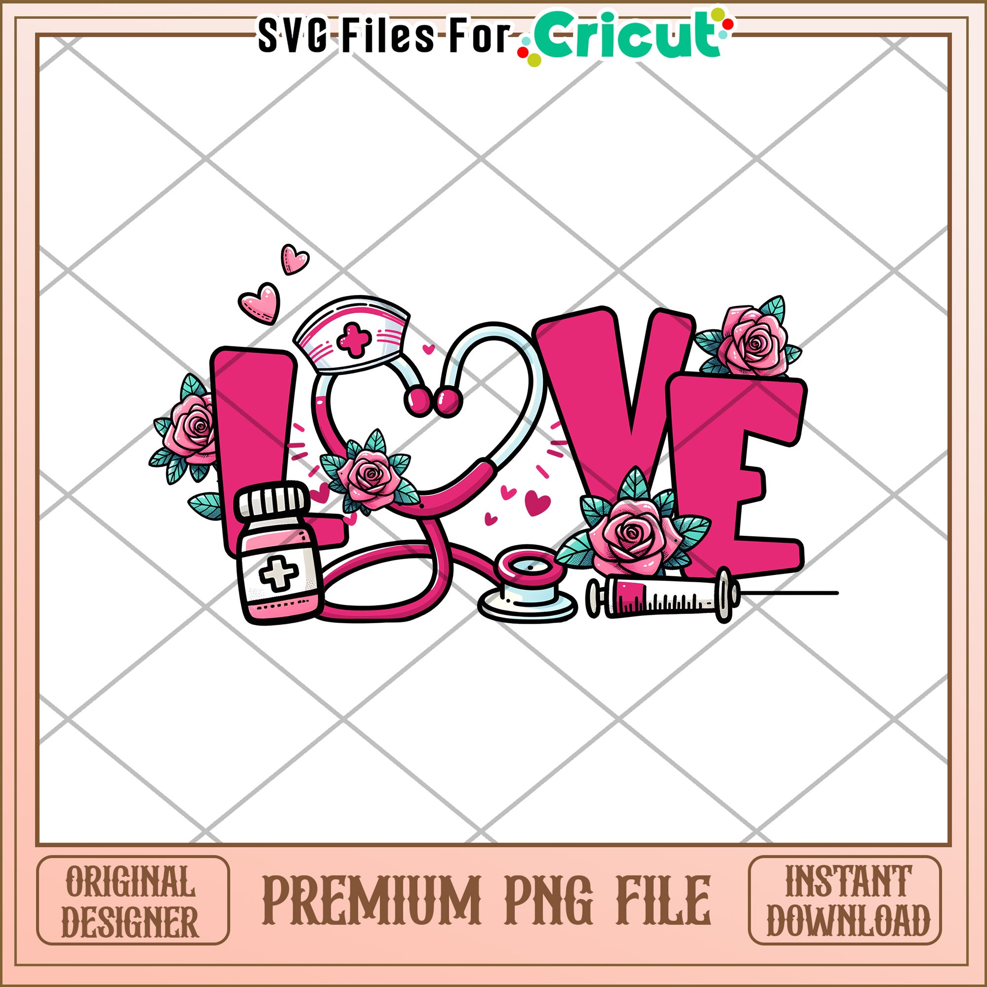 Nurse Love PNG Cricut Design – svg files for cricut