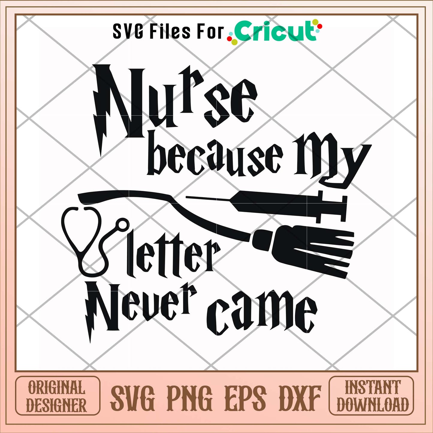 Nurse because my letter never came svg, letter svg, funny svg