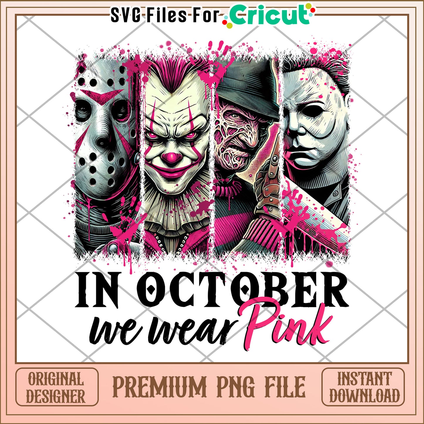 October we wear pink png, halloween jokes png, halloween drawings png