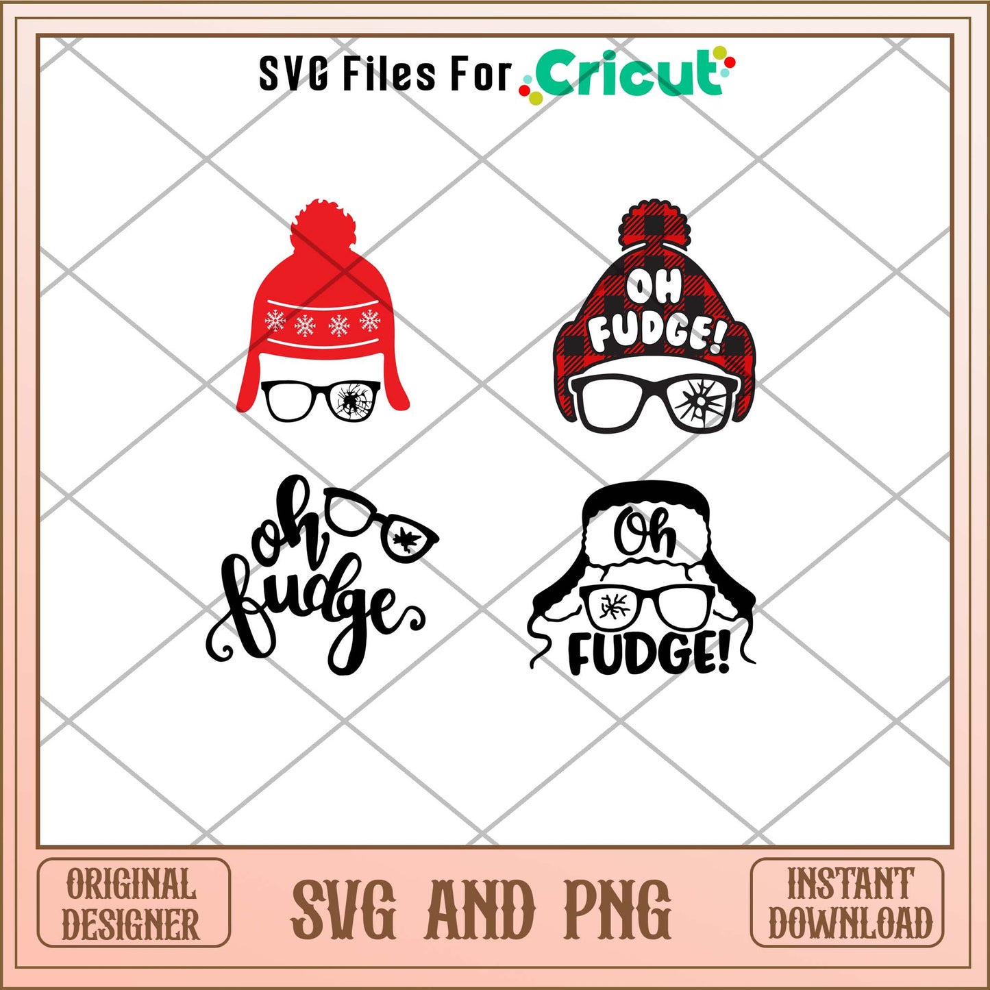 Christmas Oh fudge svg bundle, Christmas day svg - Svgfileforcricut