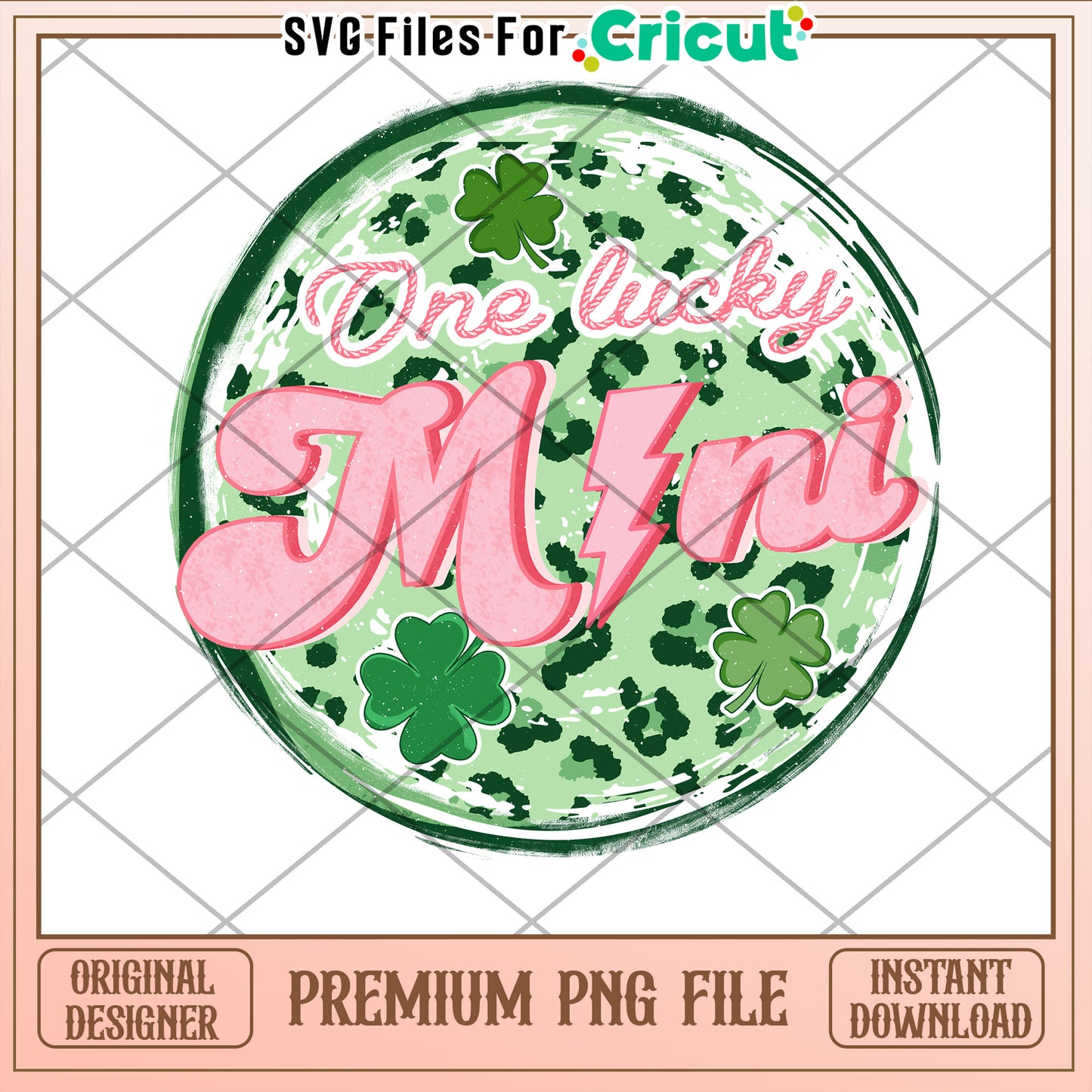 One Lucky Mini PNG Sublimation Design