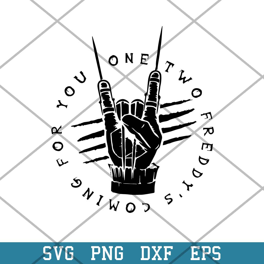 One Two Freddy_s Coming For You Svg, Halloween Svg-Svgfilesforcricut