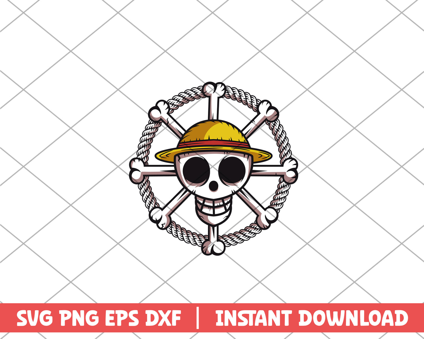 One piece mugiwara kaidokudan logo anime svg