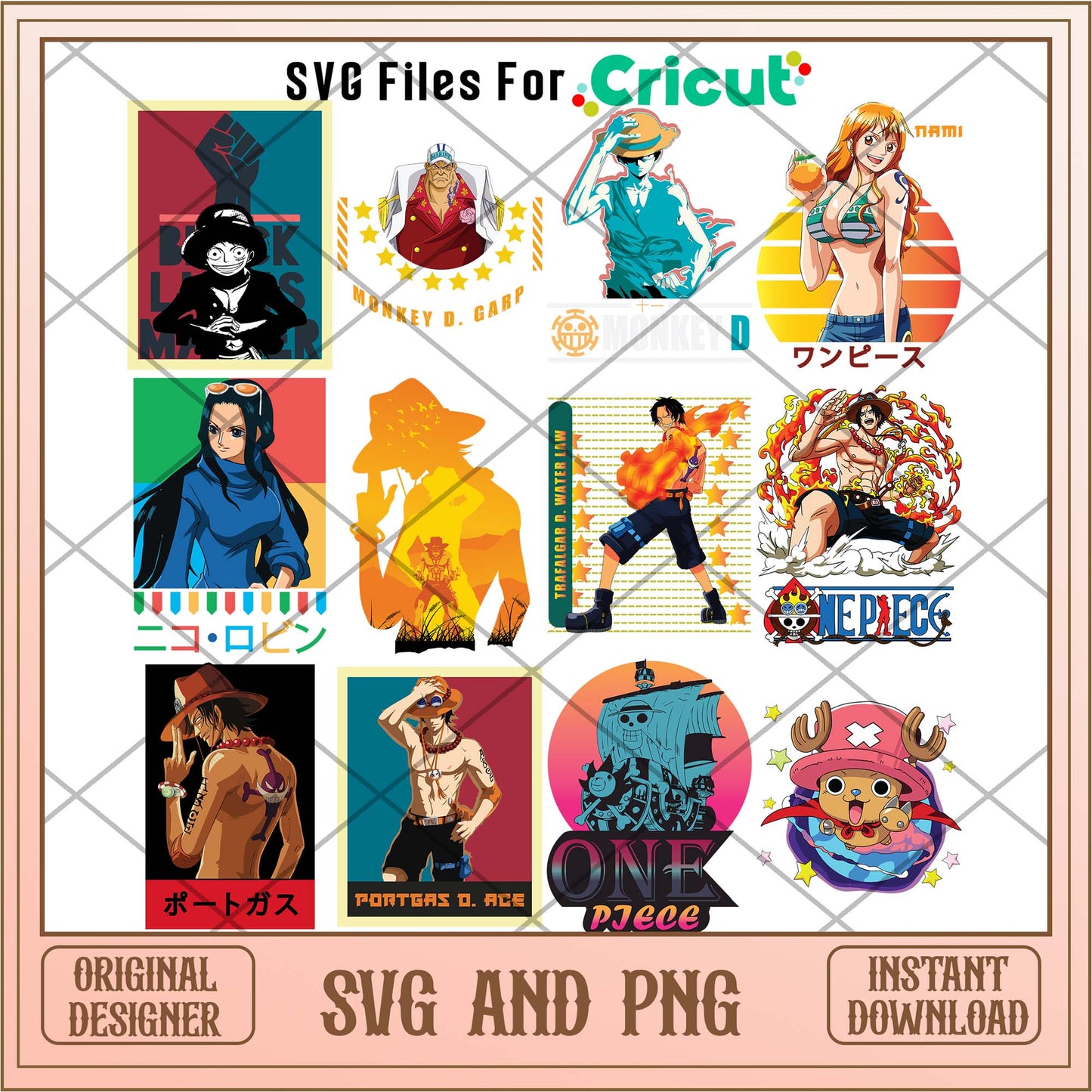 One piece svg bundle, One piece friends svg - Svgfileforcricut