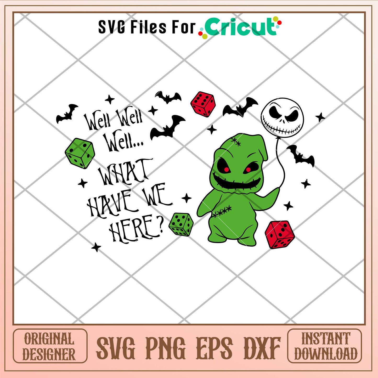 Oogie Boogie Full Wrap, Oogie Boogie Starbucks Full Wrap Svg