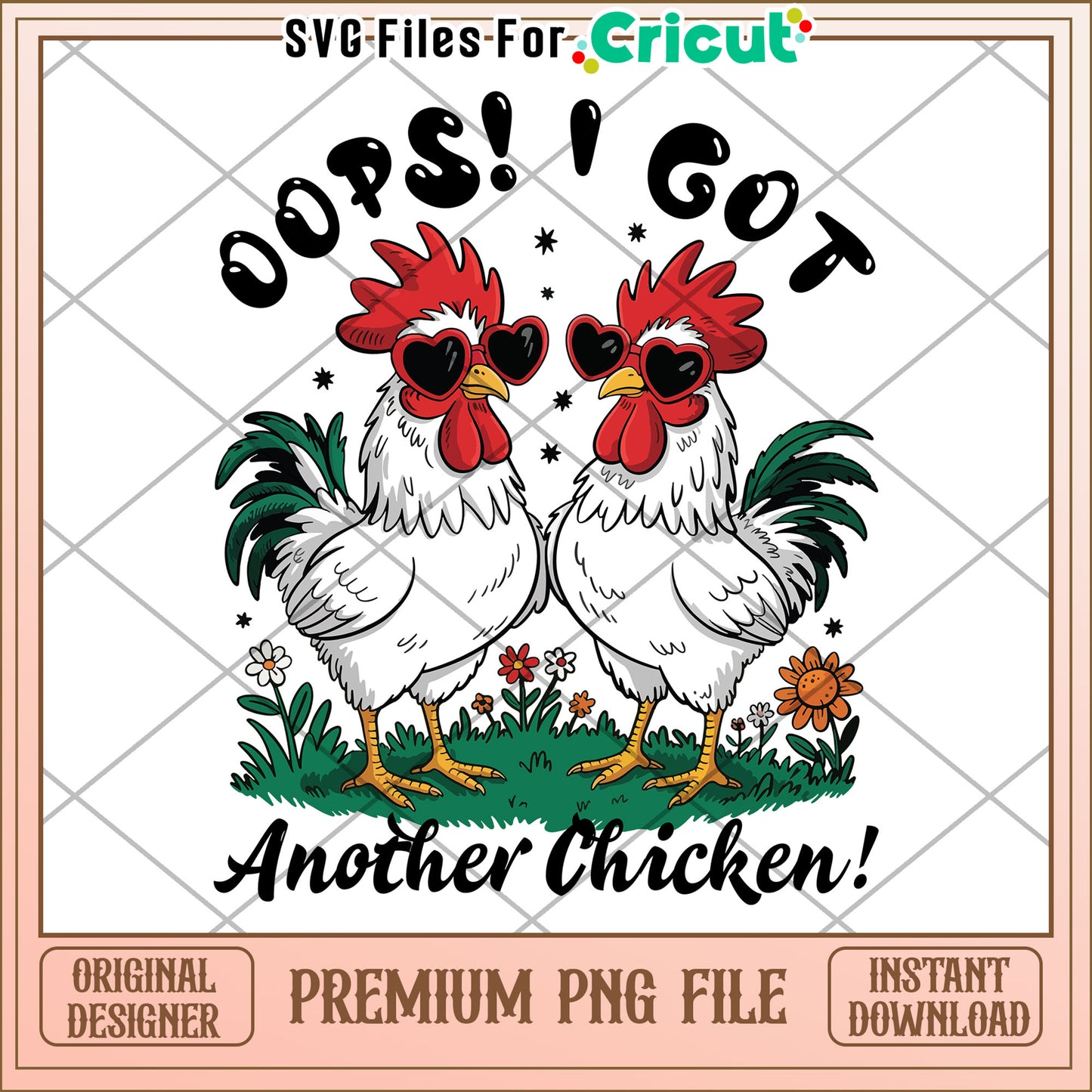 Oops i got another chicken png, dunny chicken png