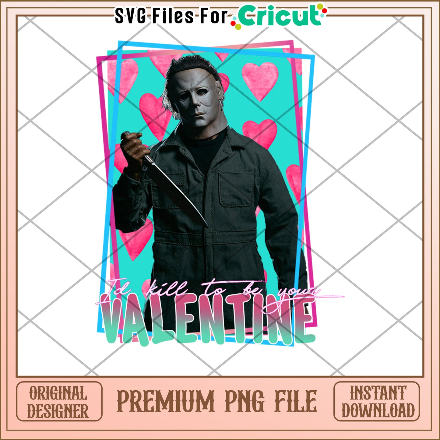 Option 1 (58 characters) Michael Myers Valentines Day PNG