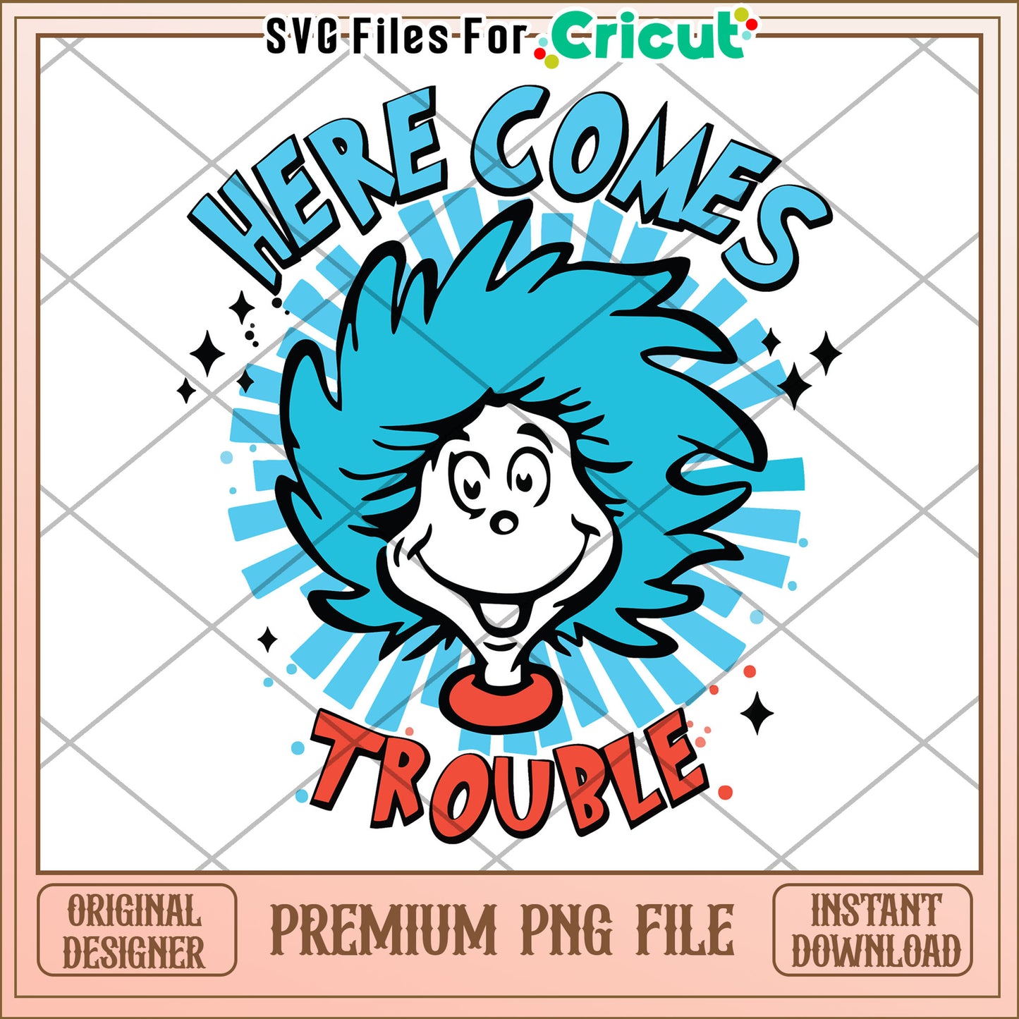 Option 1 (64 characters) Cat in the Hat PNG - Here Comes Trouble