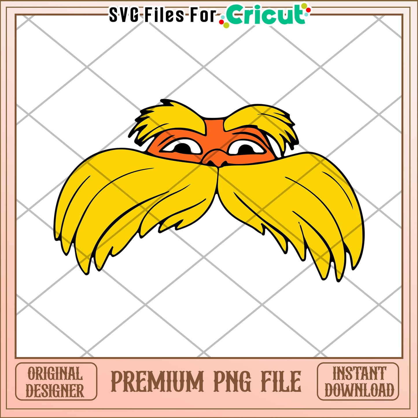 Option 1 (Focus on character) Thing 1 PNG Mask Printable Instant Download