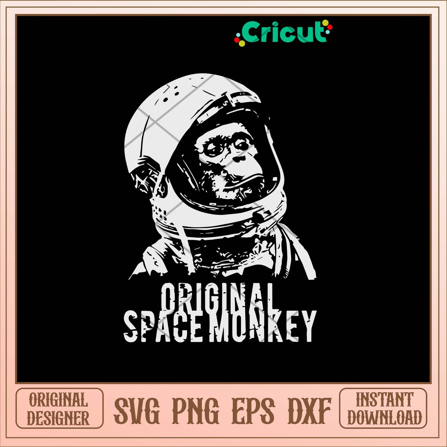 Original Space Monkey Svg, Astronaut Monkey Svg-Svgfilesforcricut