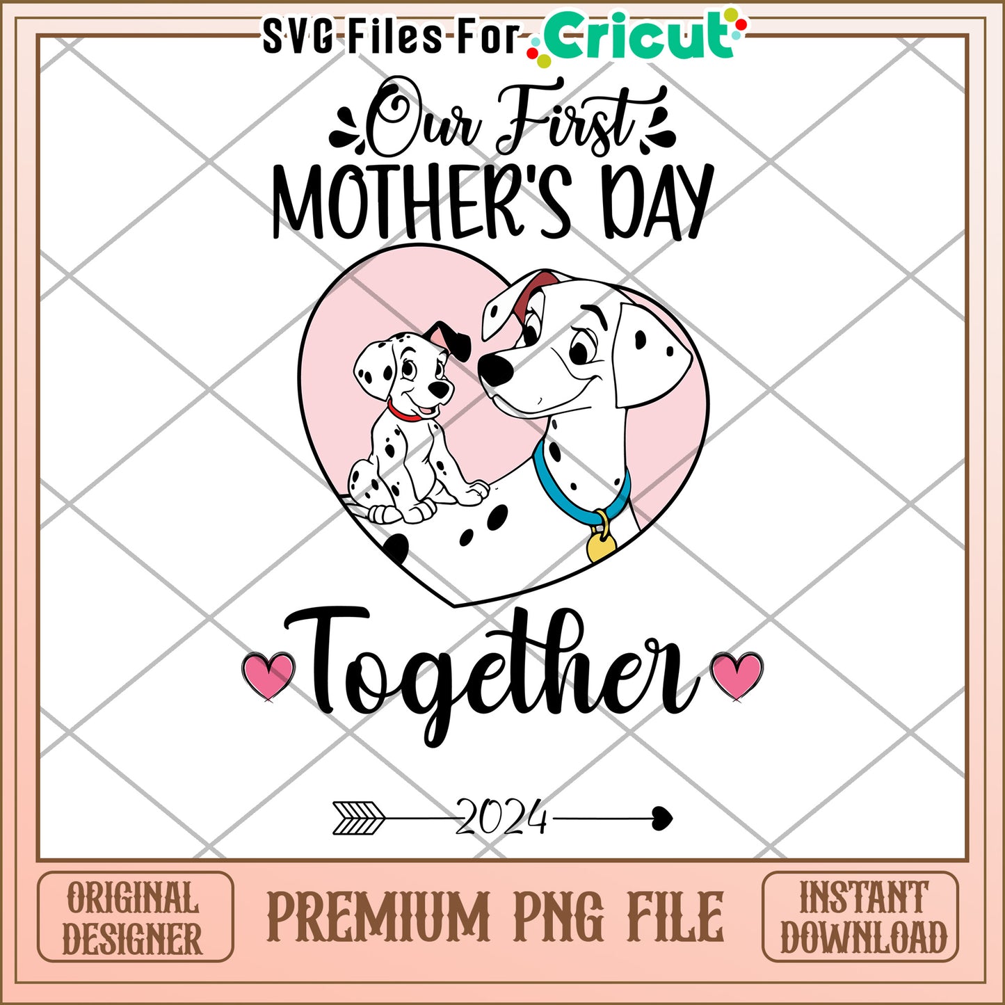 Our First Mothers Day Dalmatians PNG
