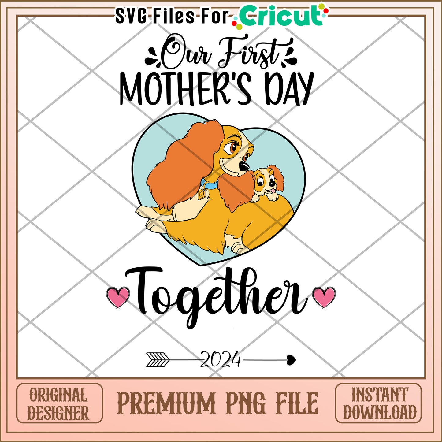 Our First Mothers Day PNG 2024 Dogs