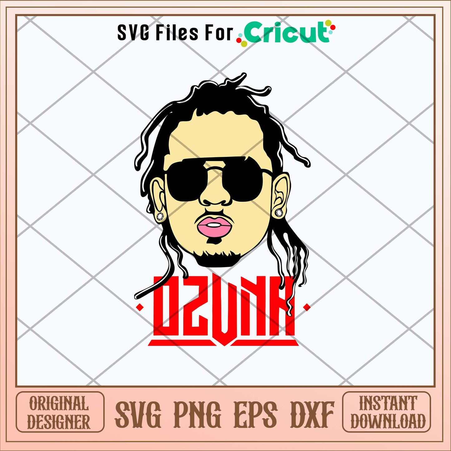 Ozuna Face Svg, Juan Carlos Ozuna Rosado Svg-Svgfilesforcricut