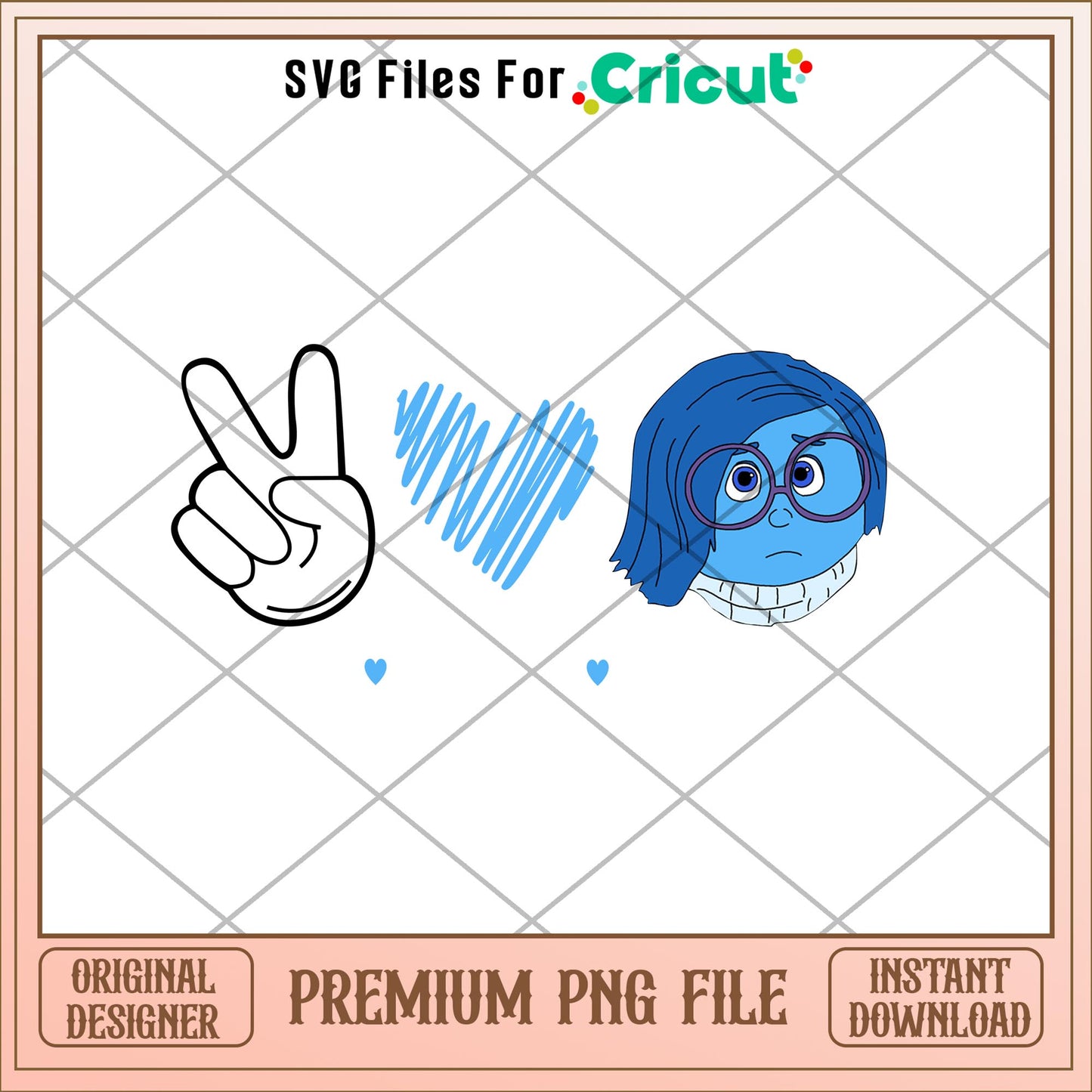 Inside out 2 peace love sadness png