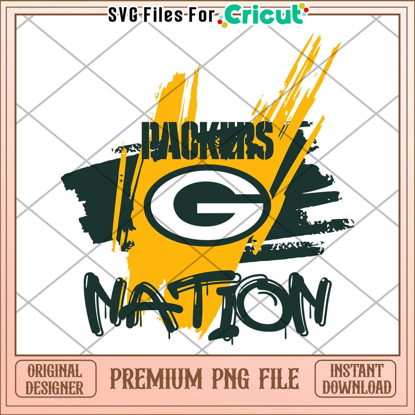 Packers Nation PNG file for Cricut, perfect for sports fans crafts