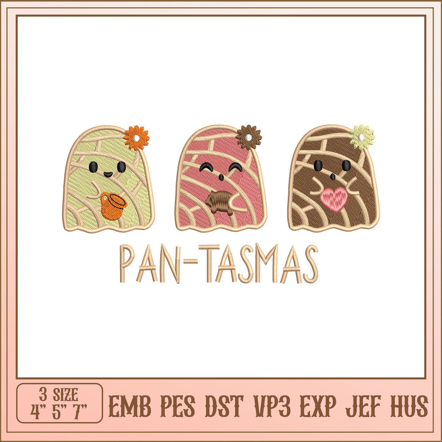 Pan-Tasmas Embroidery Design 3 Sizes