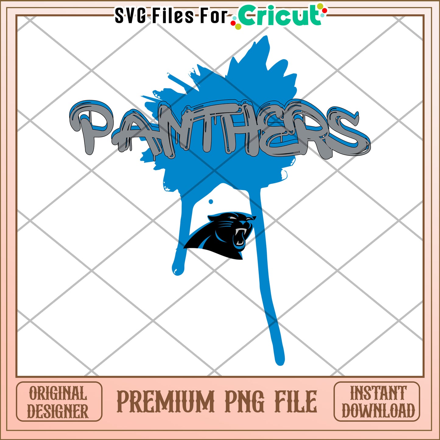 Panthers Design for Cricut Projects, Premium PNG File Download
