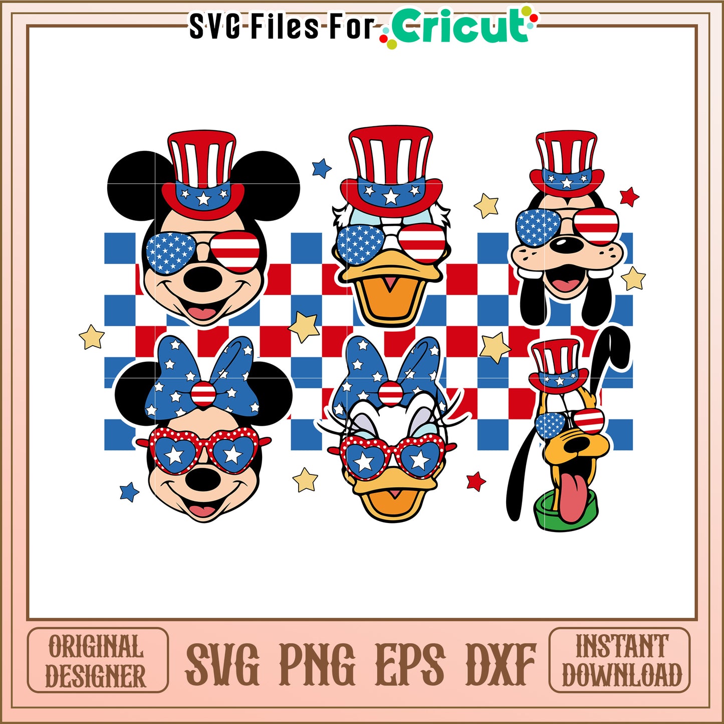 Patriotic Mickey Mouse SVG Bundle