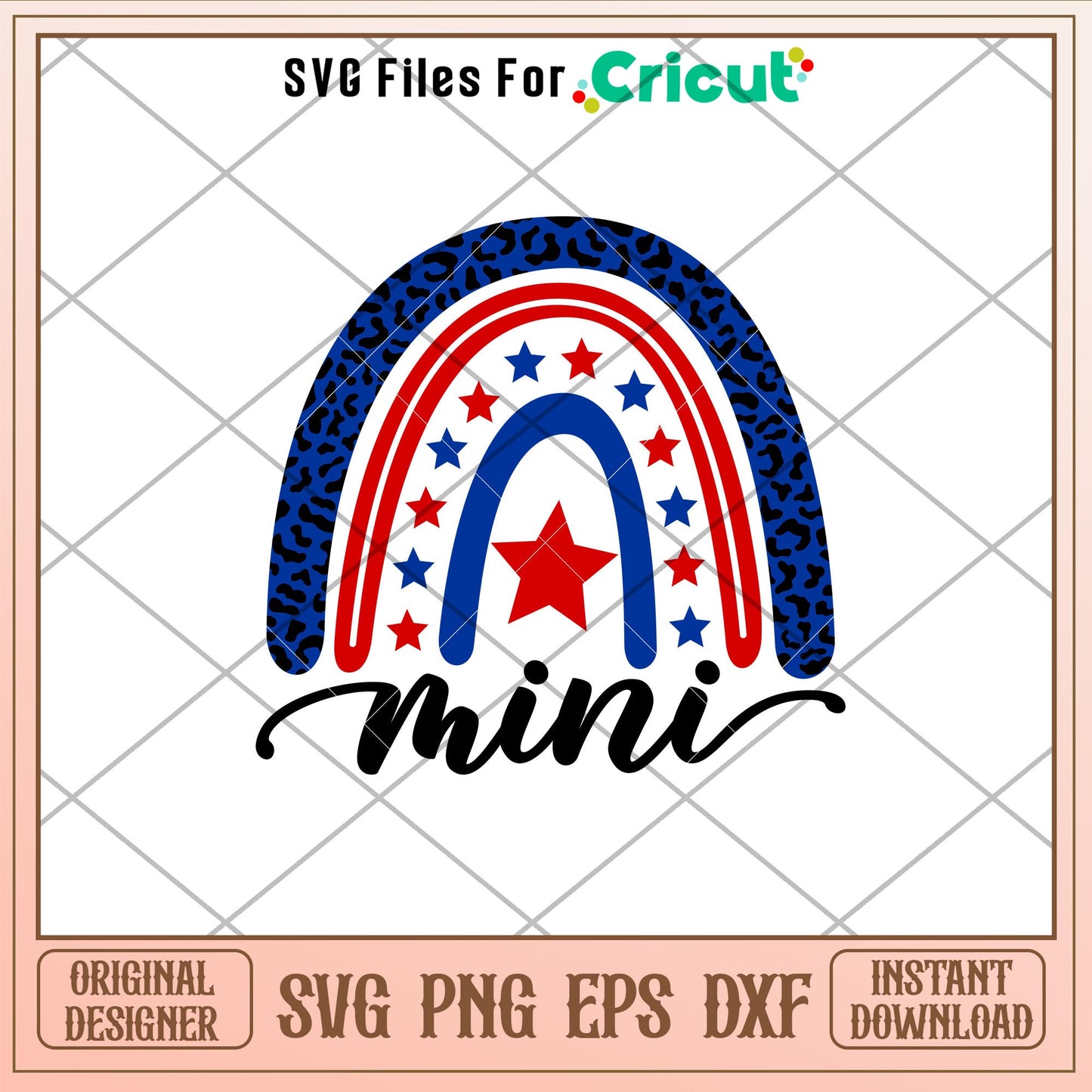Patriotic Rainbow Mini, Patriotic Rainbow Mini Svg