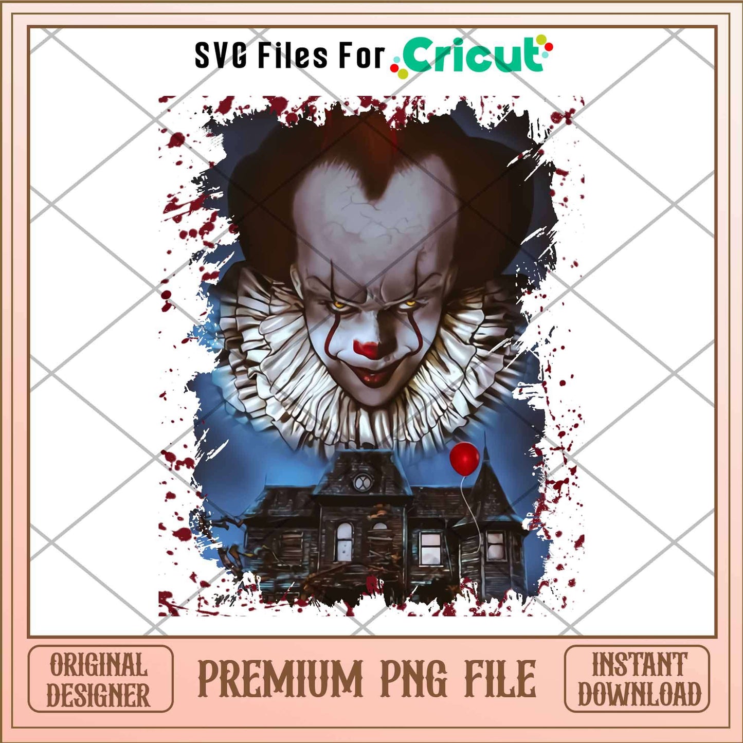 Pennywise Horror characters png, Horror characters png, Digital Download