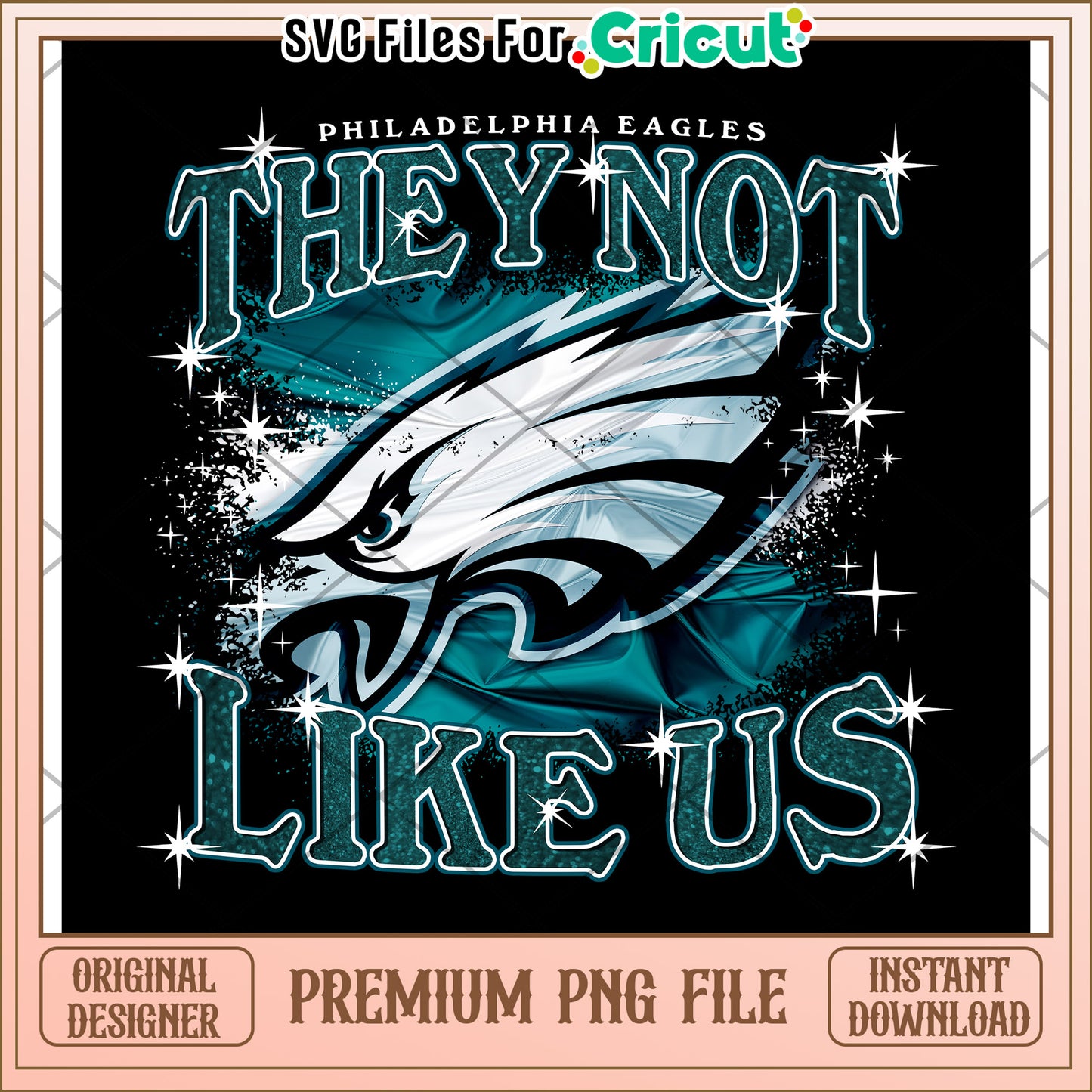 Philadelphia Eagles Design for Cricut, Premium Instant Download PNG