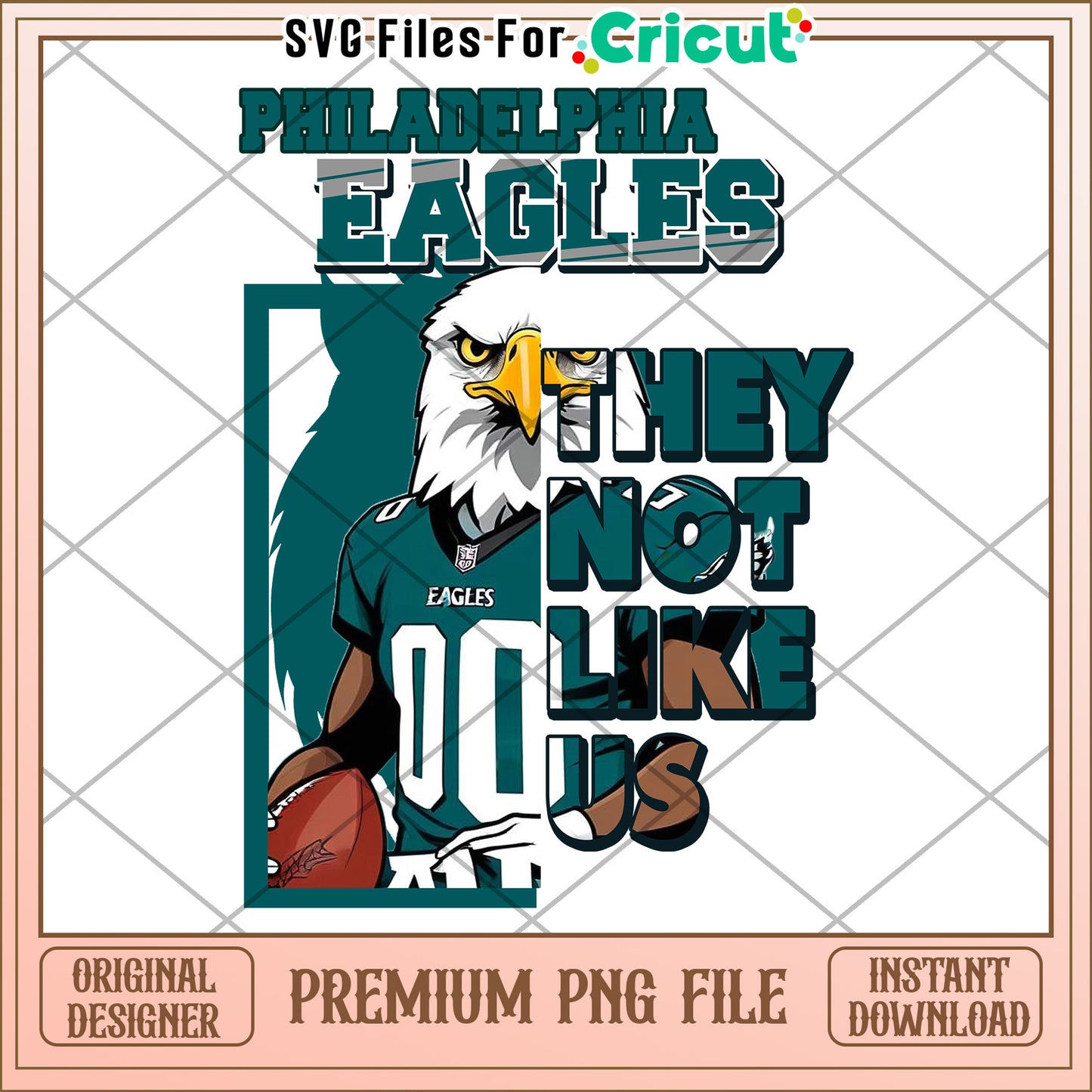 Philadelphia Eagles Graphic Design, Unique Instant Download PNG