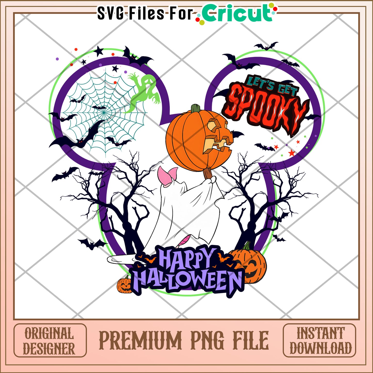 Piglet happy halloween png, halloween costumes png, halloween time png