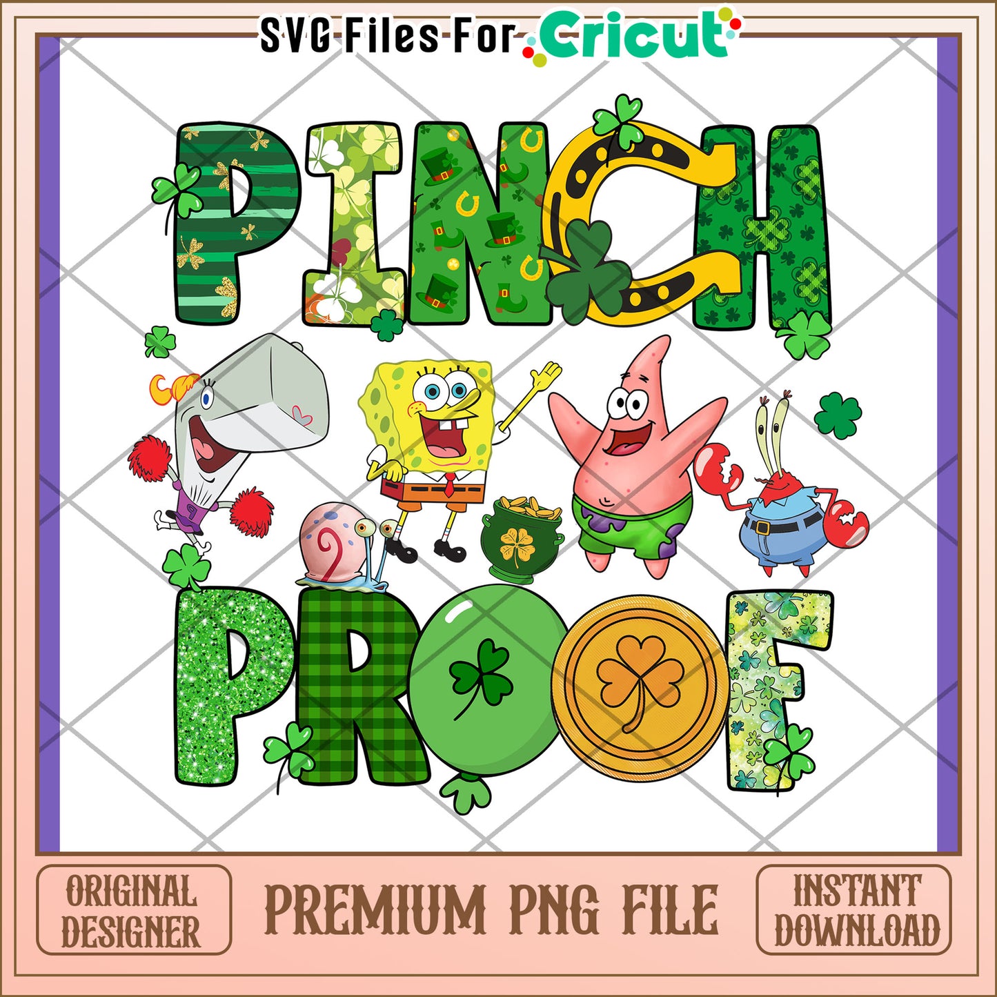 Pinch Proof PNG Design for St Patrick's Day Fun