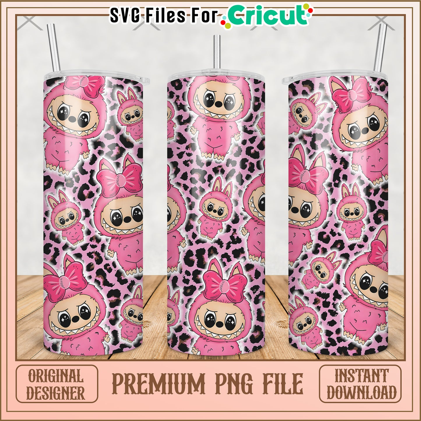 Pink labubu tumbler png, labubu clothes png, labubu clothes png