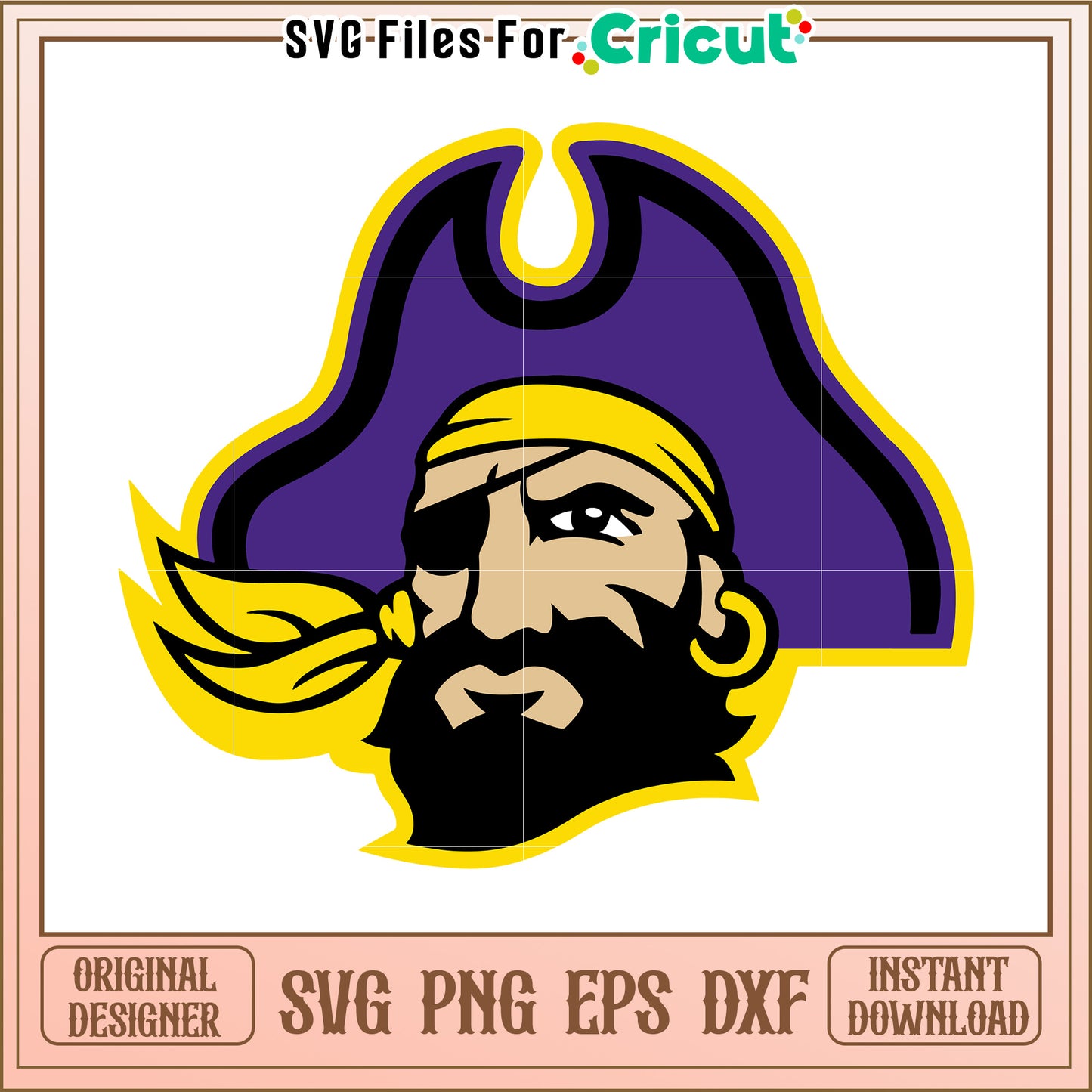 Pirate SVG Design for Cricut Projects, Instant Download Digital File