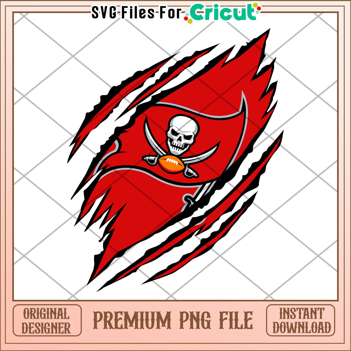 Pirate Skull Football PNG Design, Perfect for Cricut Projects