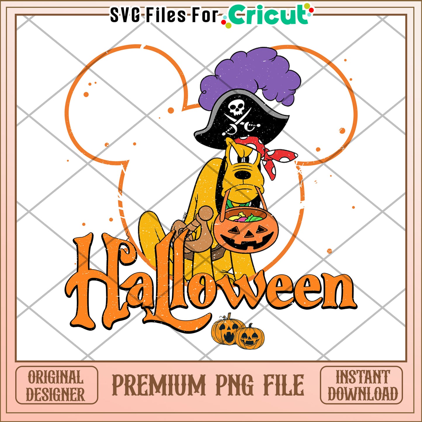 Pirate pluto png, halloween decorations png, spooky fall png