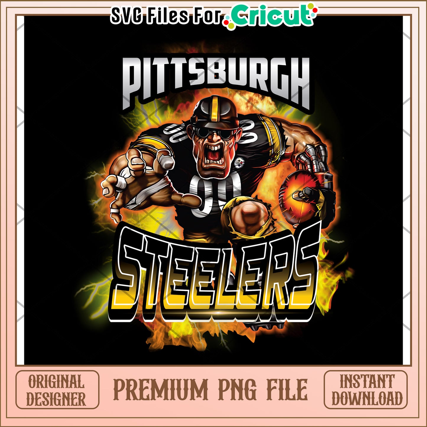 Pittsburgh Steelers Digital Art File for Cricut, Perfect for Crafts