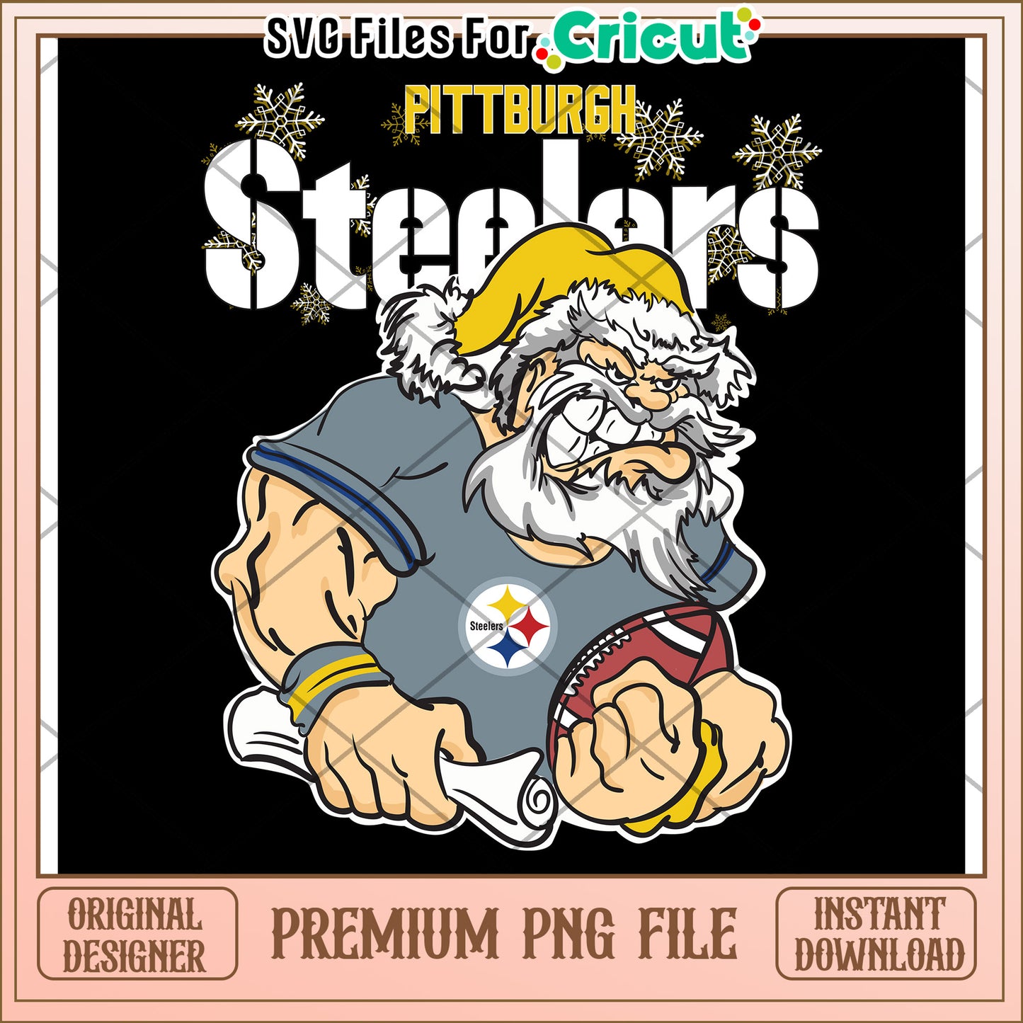 Pittsburgh Steelers PNG Design for Cricut, Instant Download Available