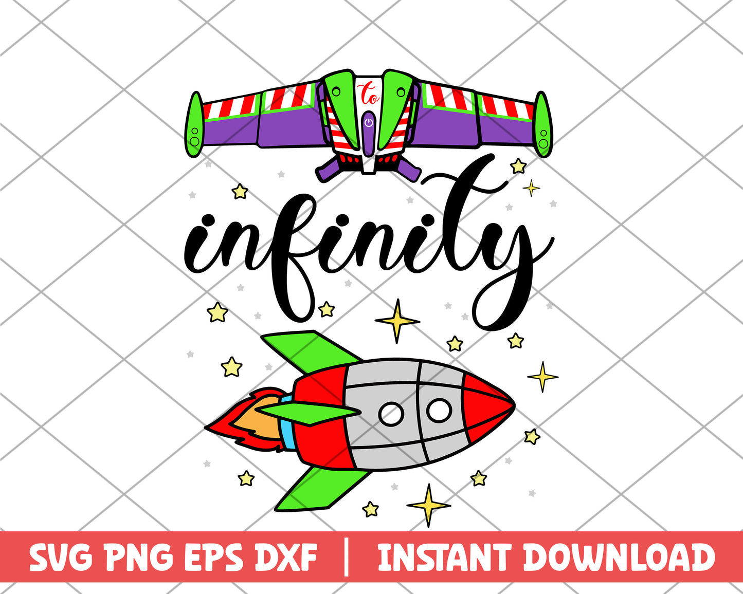 Plane to infinity disney svg