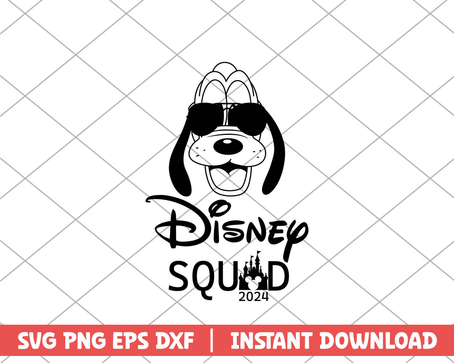 Pluto disney squad 2024 disney svg