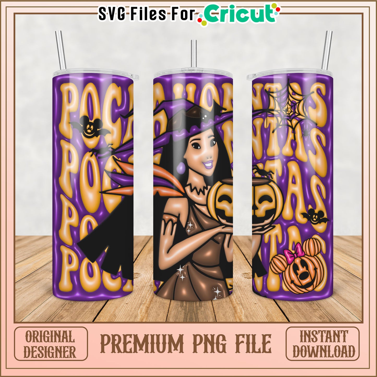 Pocahontas Halloween PNG Sublimation