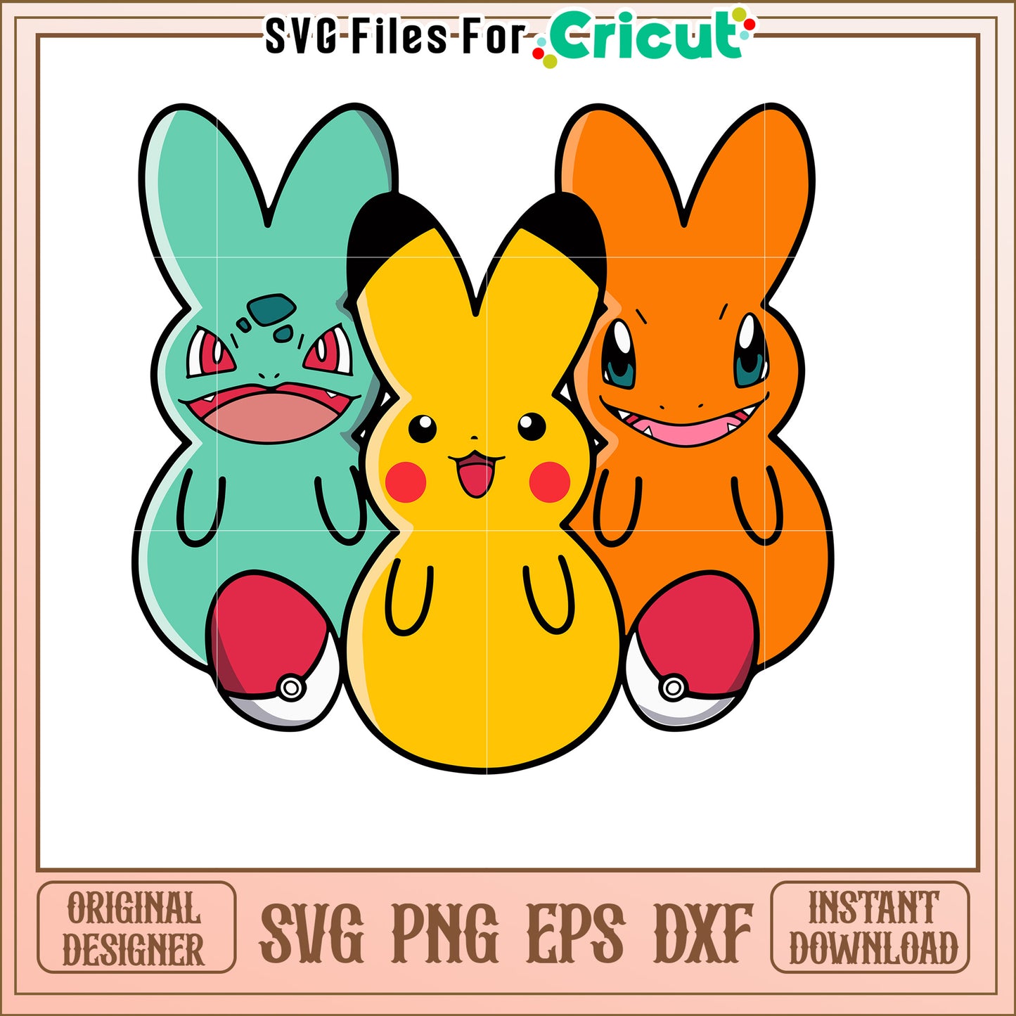 Pokemon Peeps SVG Cut File
