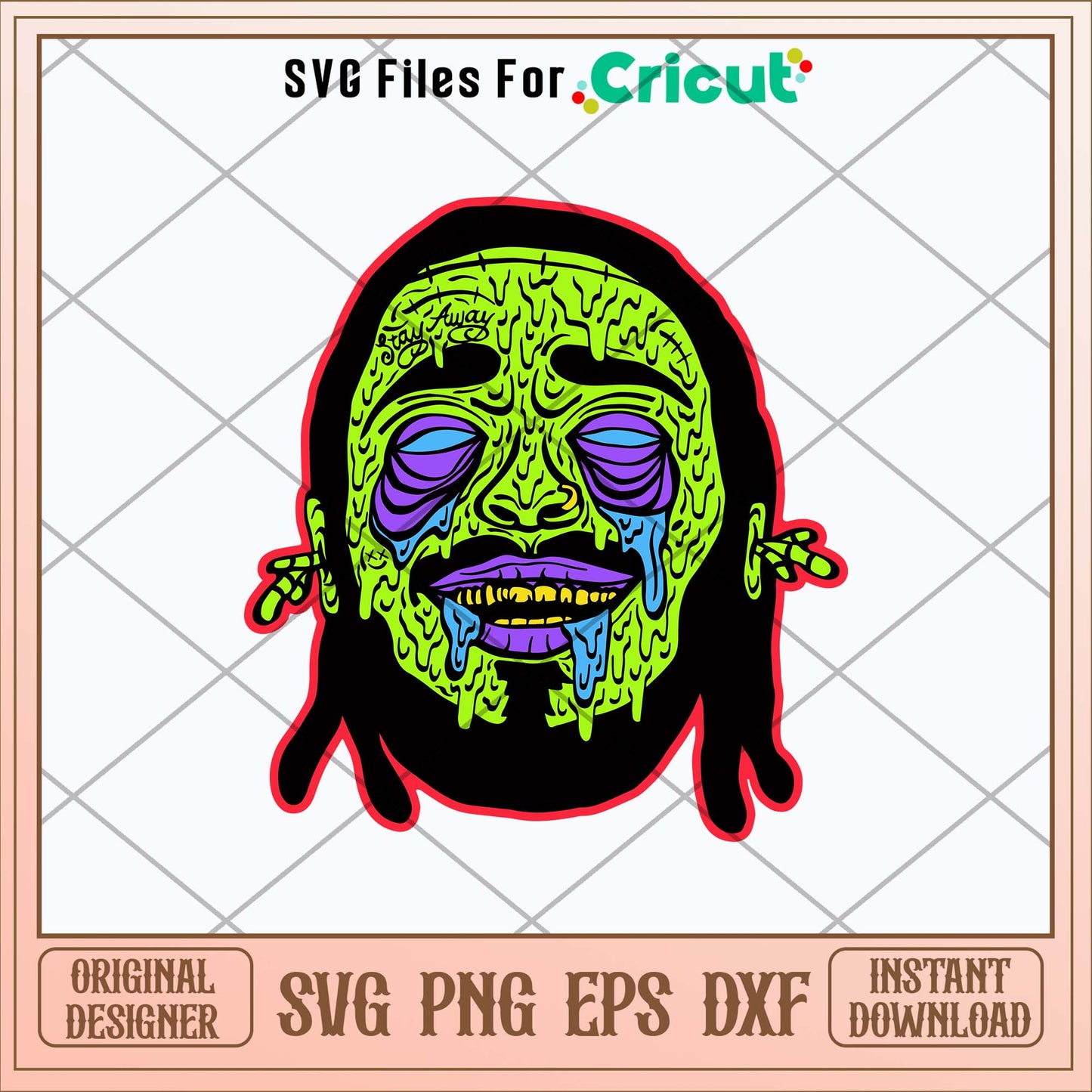 Post Zombie Svg, Post Malone Svg-Svgfilesforcricut